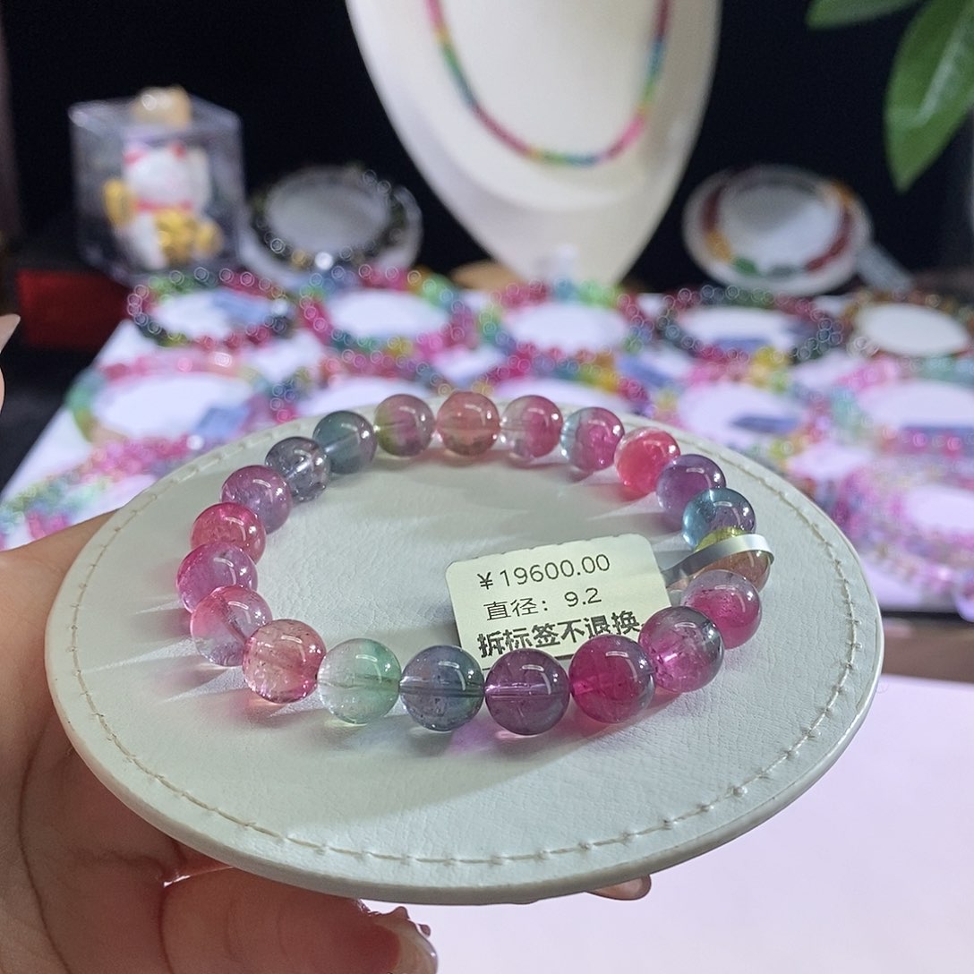 未镶嵌手链碧玺西瓜