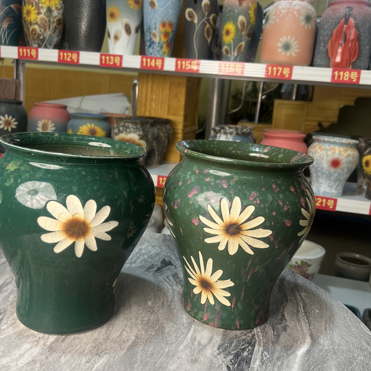 景德镇自选1个花盆适合老桩绿植家用高22口径18自选1个