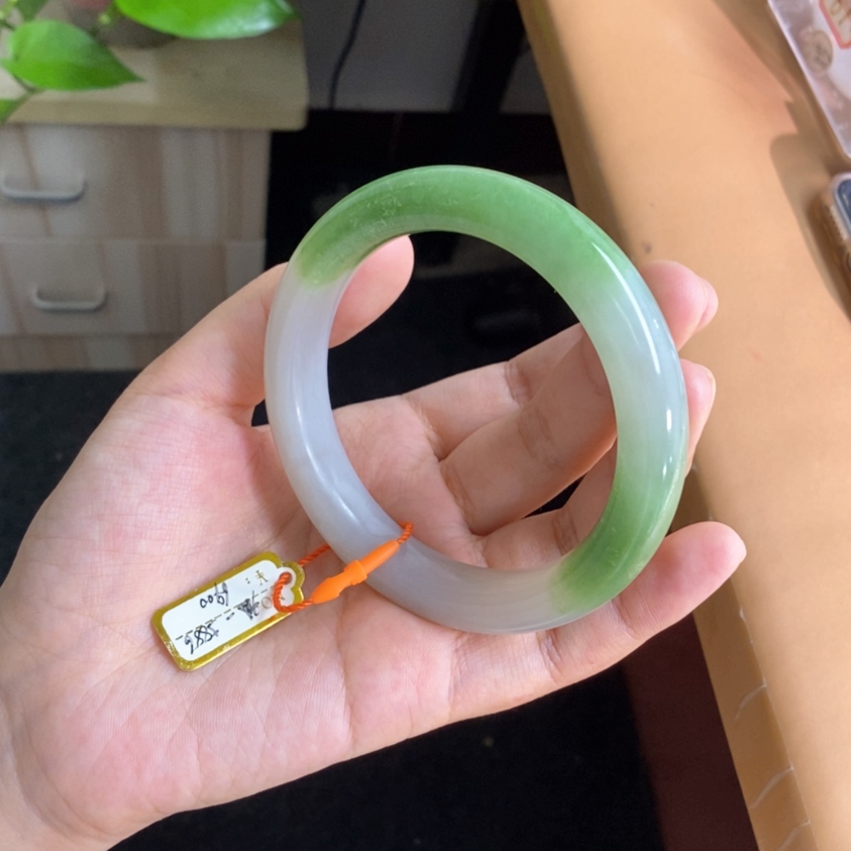 【闪购商品】未镶嵌手镯和田玉（翠青玉）*️***5960