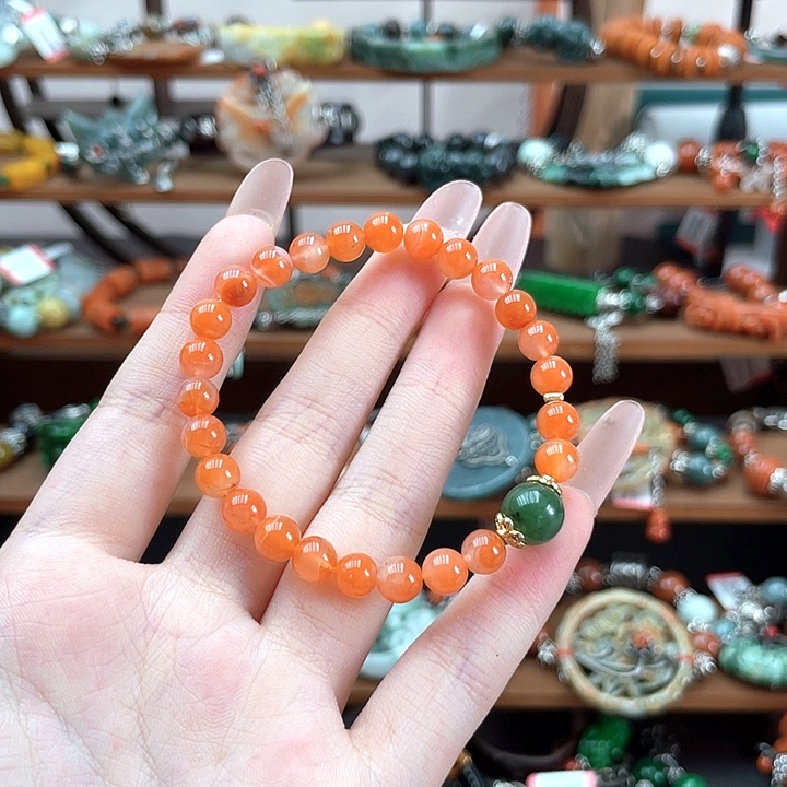 玛瑙/玉髓合金手链饰品