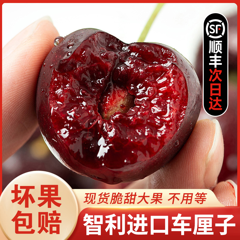 S1【顺丰次日达】进口智利空运车厘子2J-5J应季水果0.9-5斤内附果径卡桑提娜樱桃智利共和国