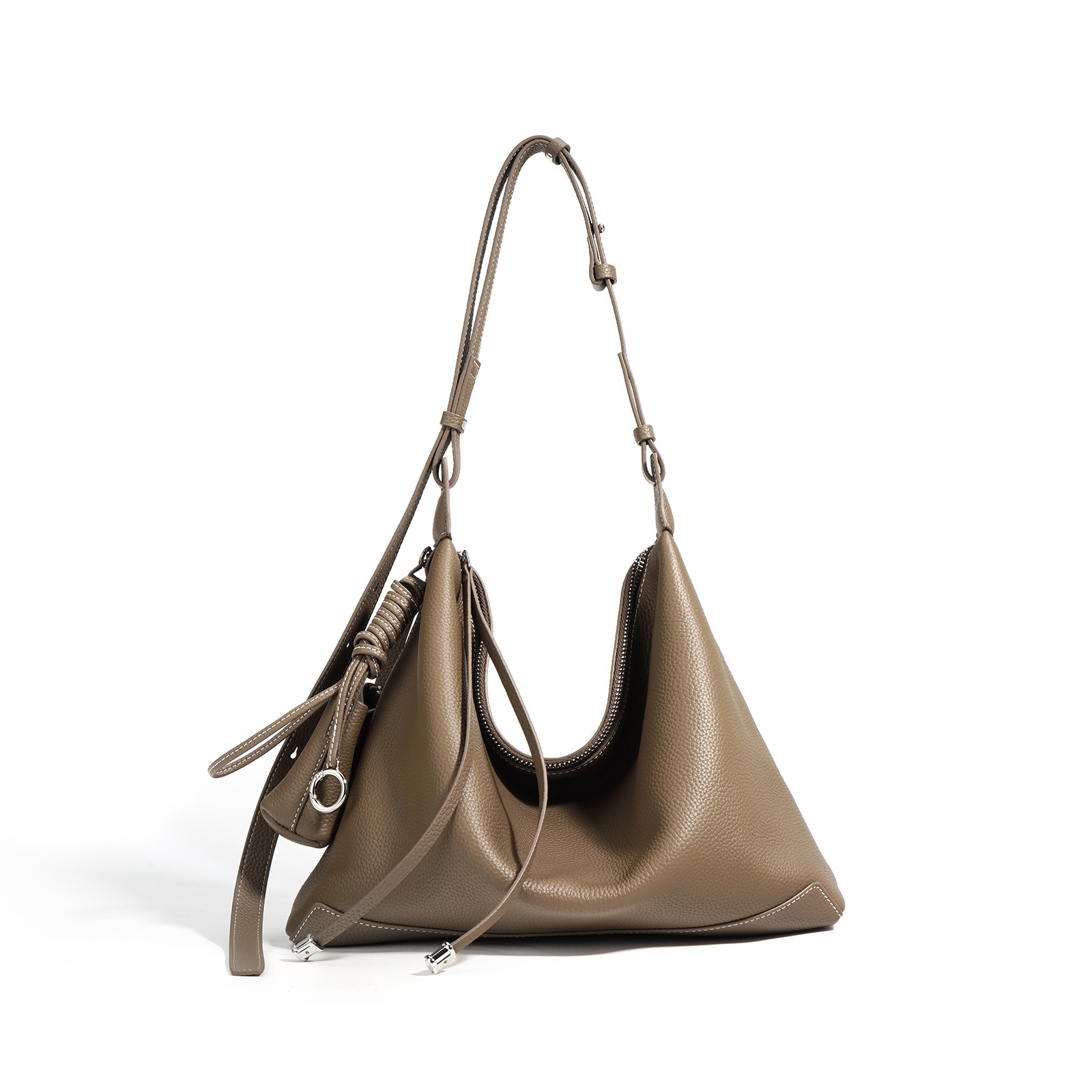 2025新款大托特风筝包 简约时尚头层牛皮斜挎包极简小众腋下包大