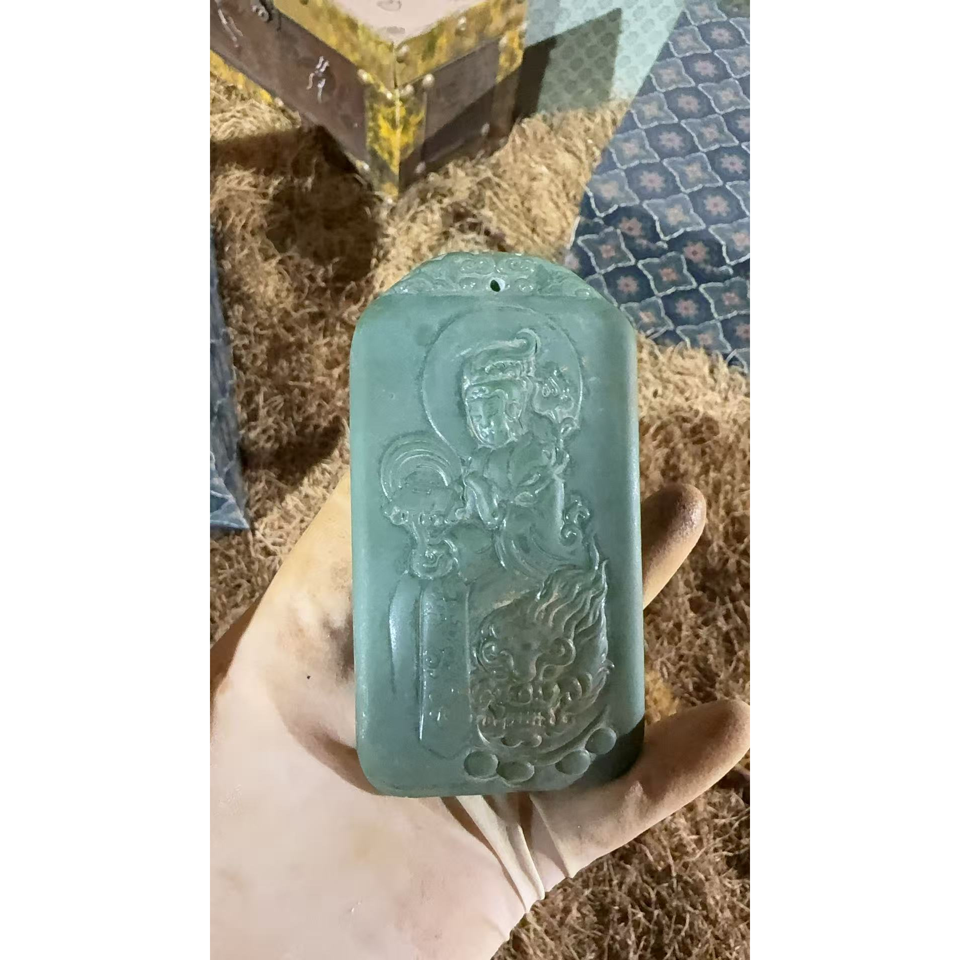 1个绿色观音牌子链接