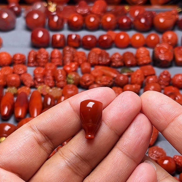 天***一南红玛瑙未镶嵌配饰10.7