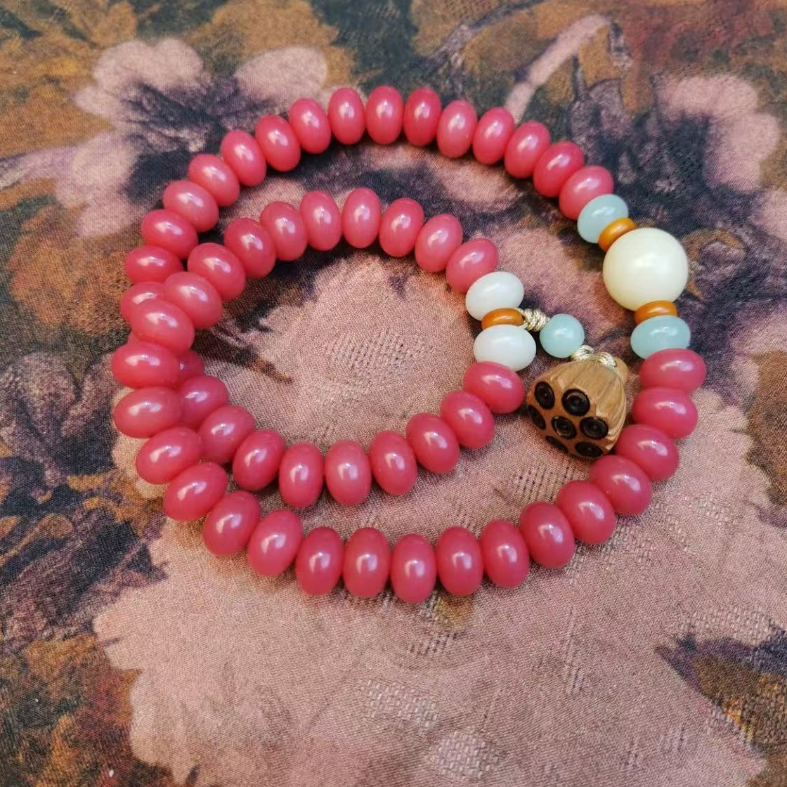 菩提珠串乌梅红菩提莲蓬0.9    247    （无礼盒）