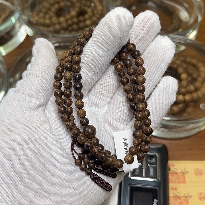 手串沉香控*心香港99沉5mm8.5克天然珍藏品