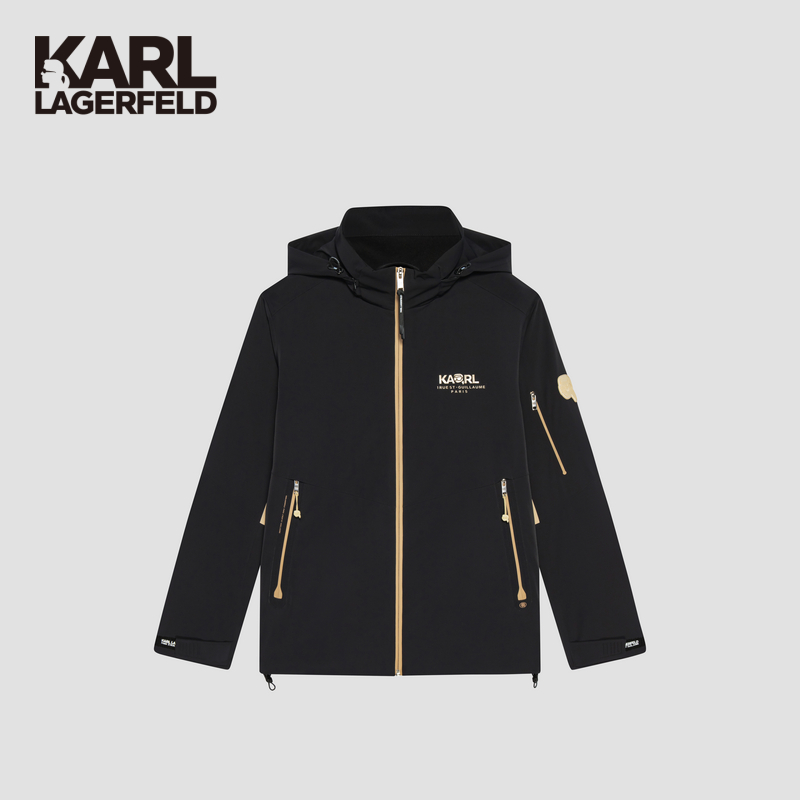 【臻享男装】KARL LAGERFELD卡尔拉格斐黑金机能风棉服外套M27C3509