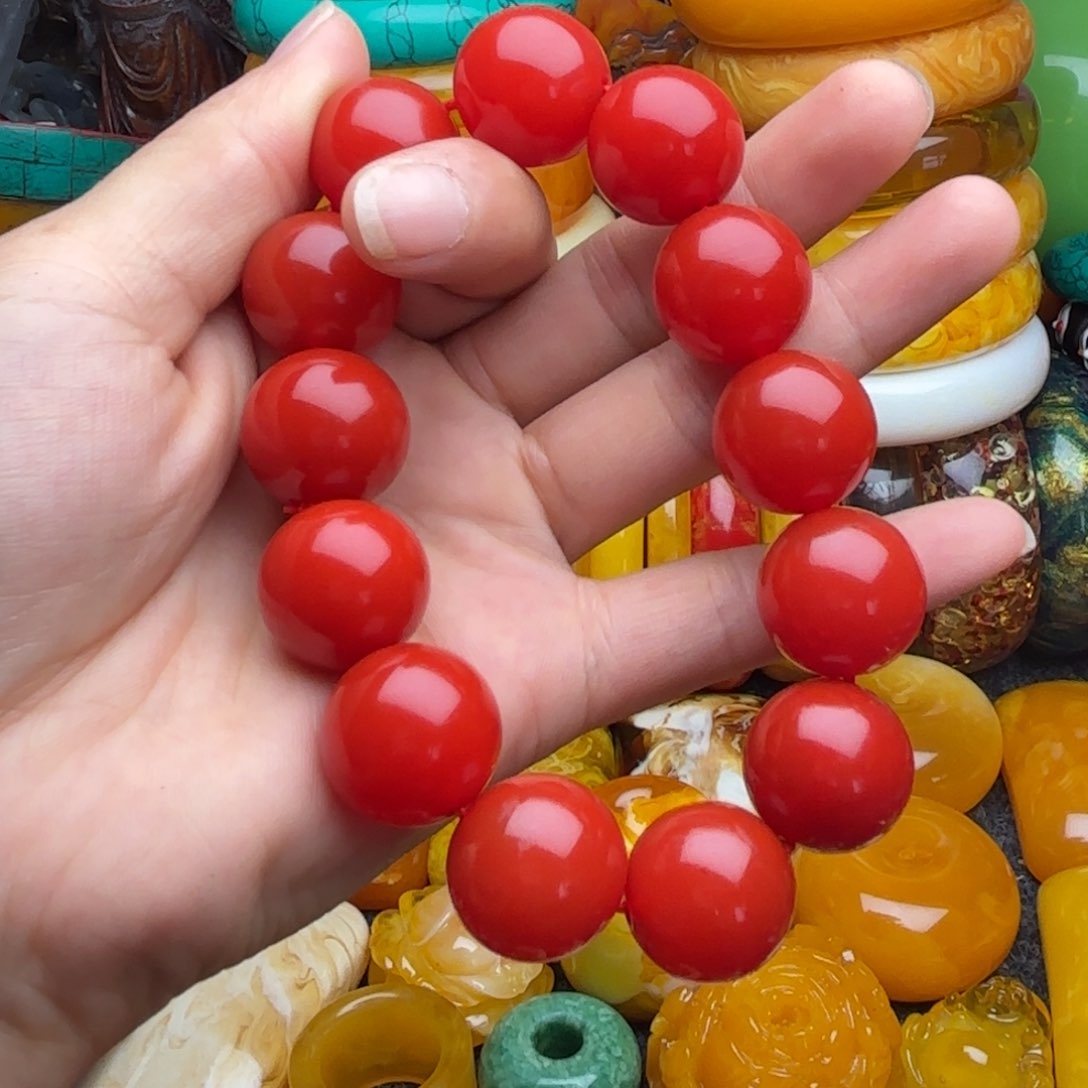 未镶嵌琥珀手串阁*蜜蜡