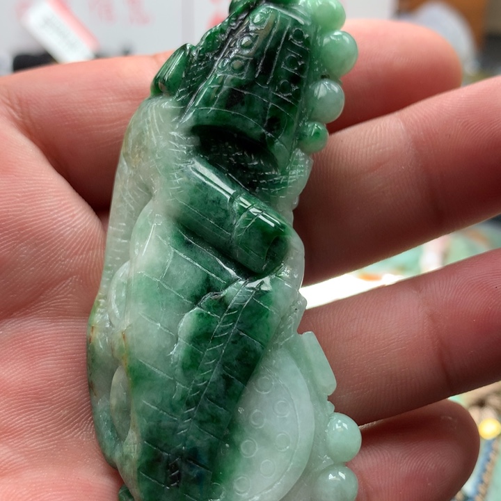 翡翠项链未镶嵌保真天然a货翡翠