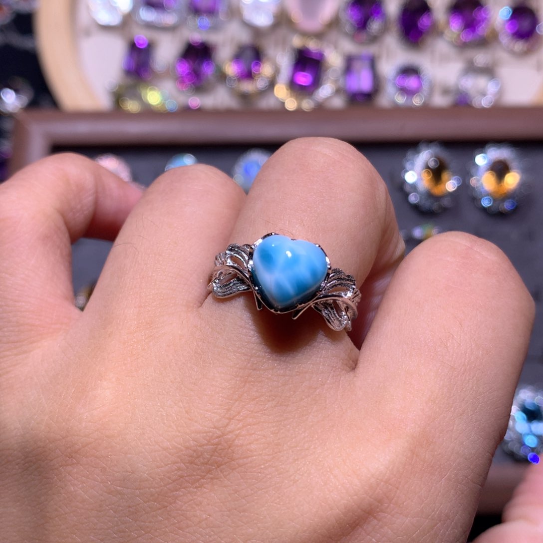 【闪购商品】银S925镶嵌戒指水晶小***?戒指