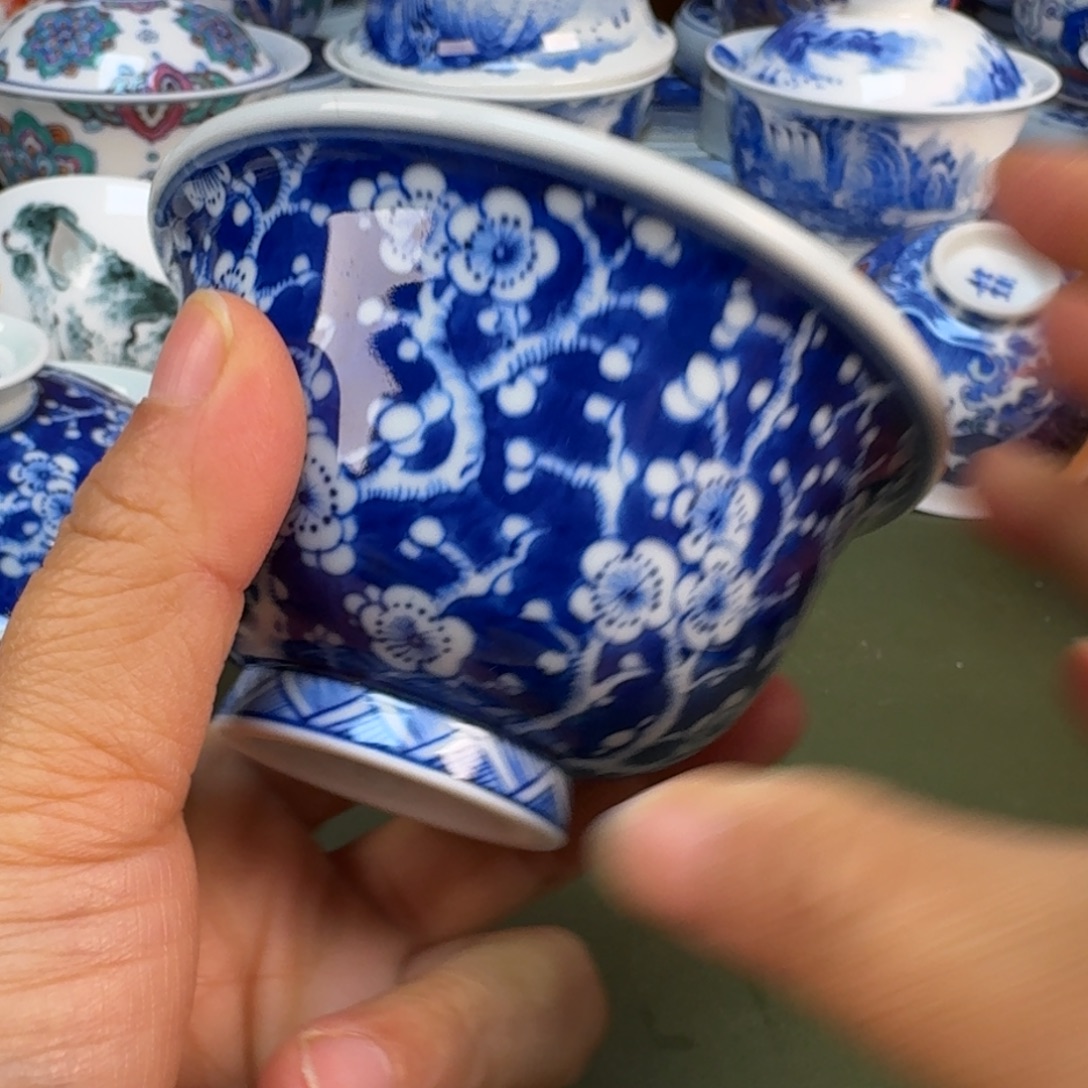 陶瓷景德镇纯手绘茶具圆圆295