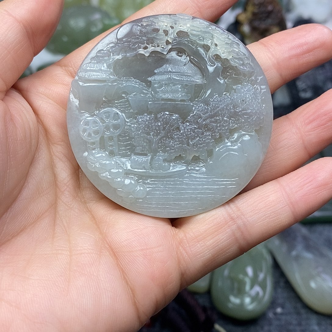 和田玉未镶嵌颈饰