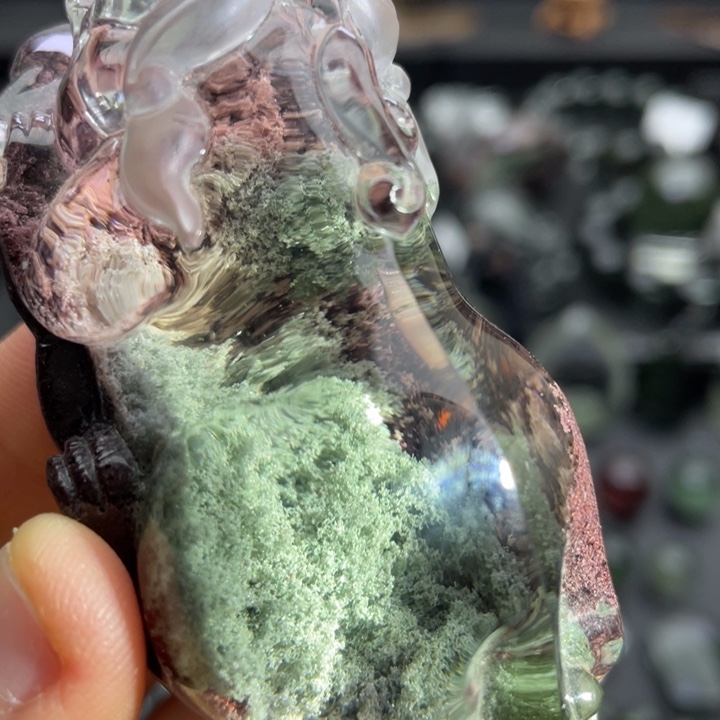 吊坠(不含链)未镶嵌水晶红绿大貔貅定制