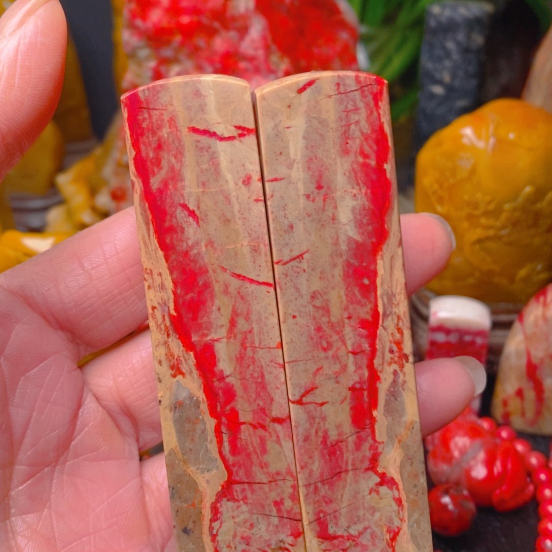 昌化鸡血石昌化鸡血石对章