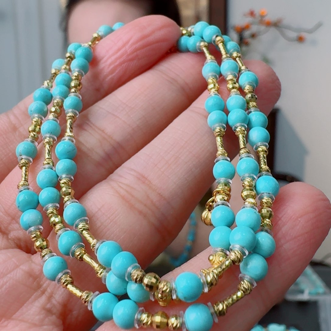 未镶嵌绿松石珠宝奇石