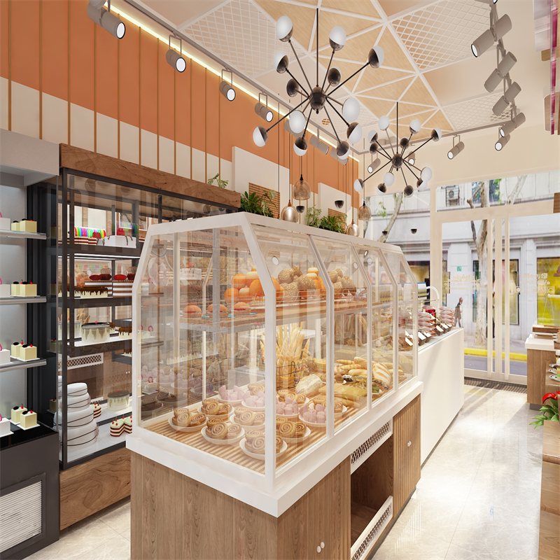 甜品店直播间背景布蛋糕面包水果奶茶北欧轻奢高级感装饰立体背景