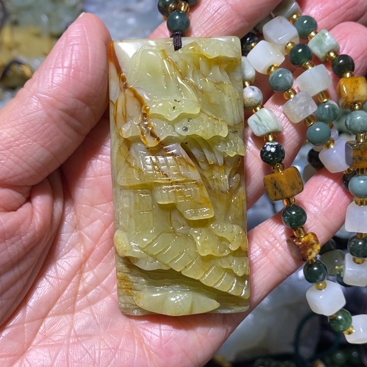 岫玉岫玉吊坠未镶嵌