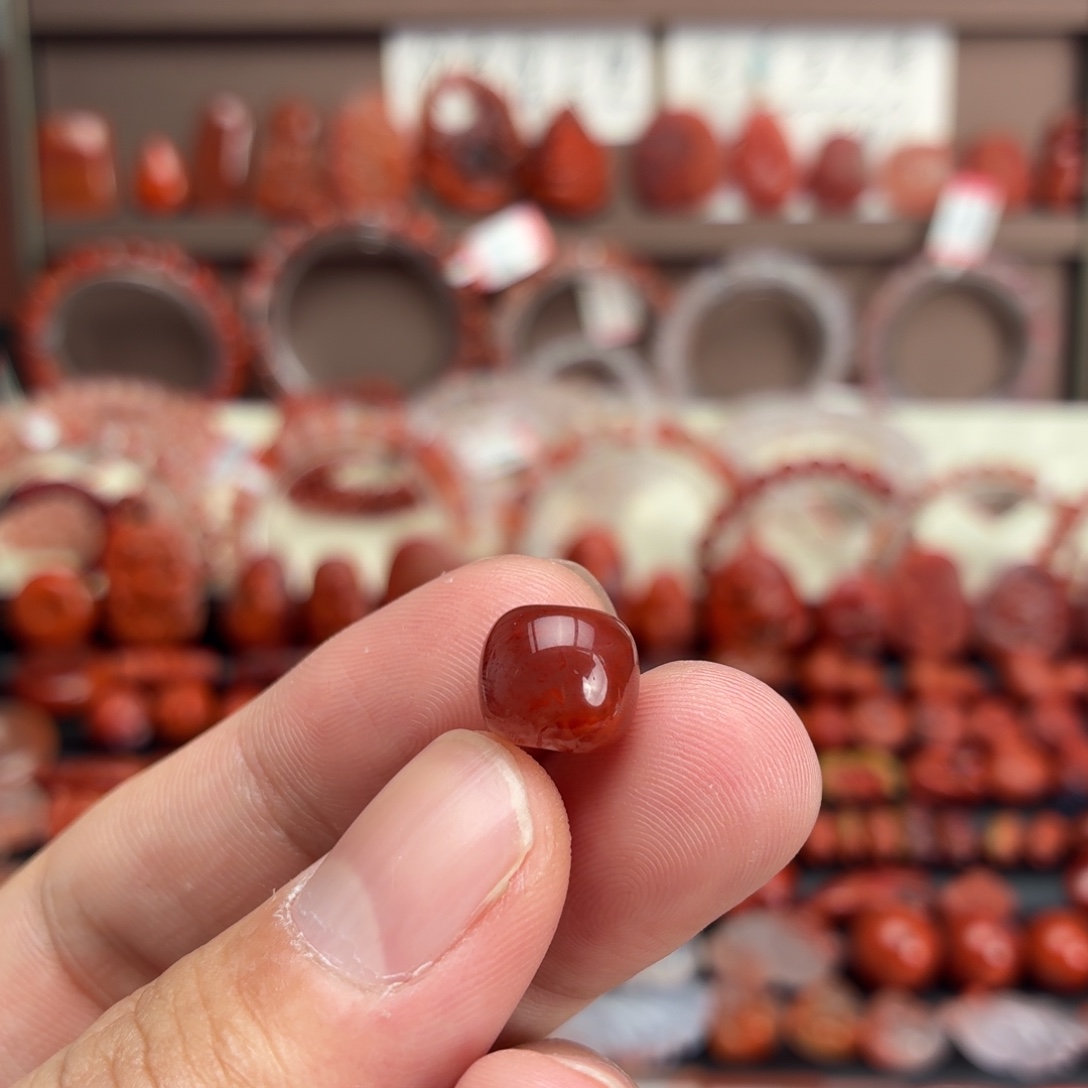 南红玛瑙未镶嵌颈饰10*9老型珠