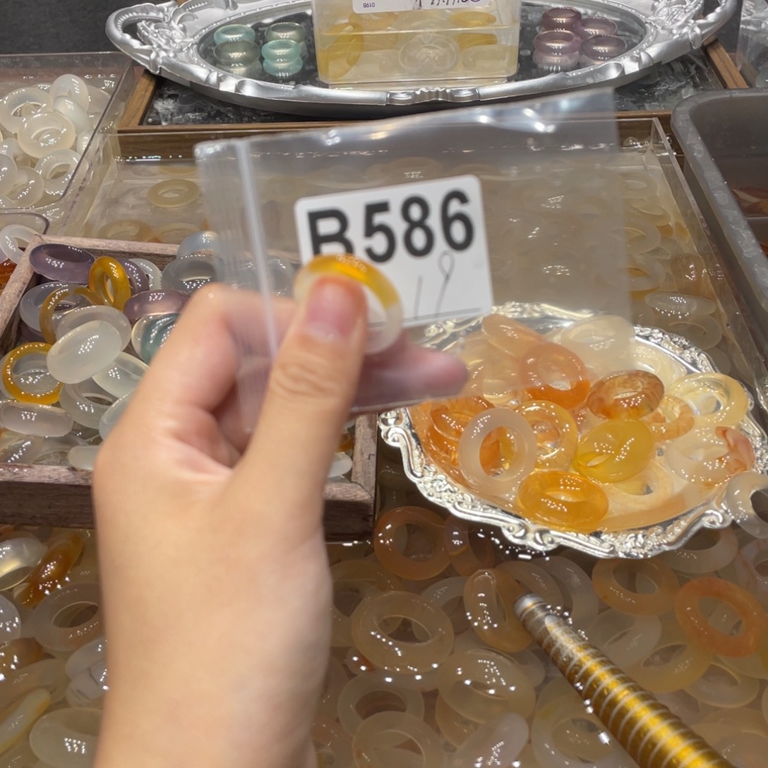 玛瑙/玉髓未镶嵌戒指586