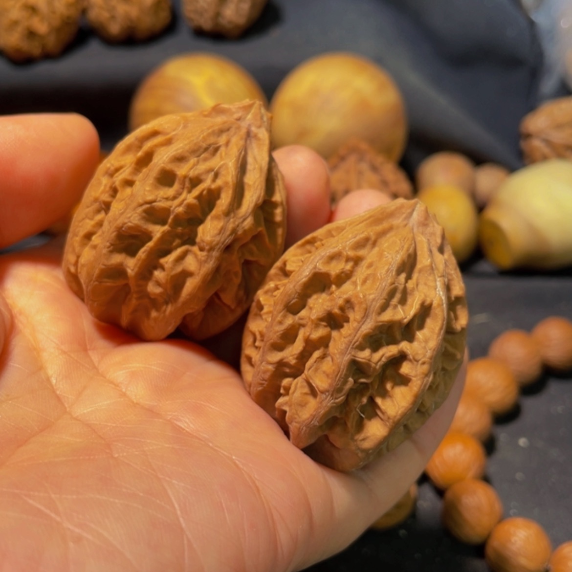 【闪购商品】文玩核桃把件楸子42