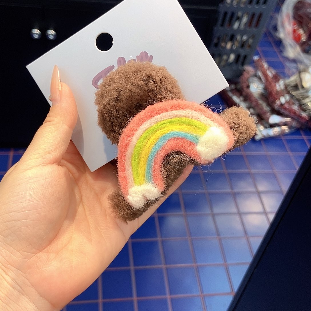 皮质非金属小彩虹半抓