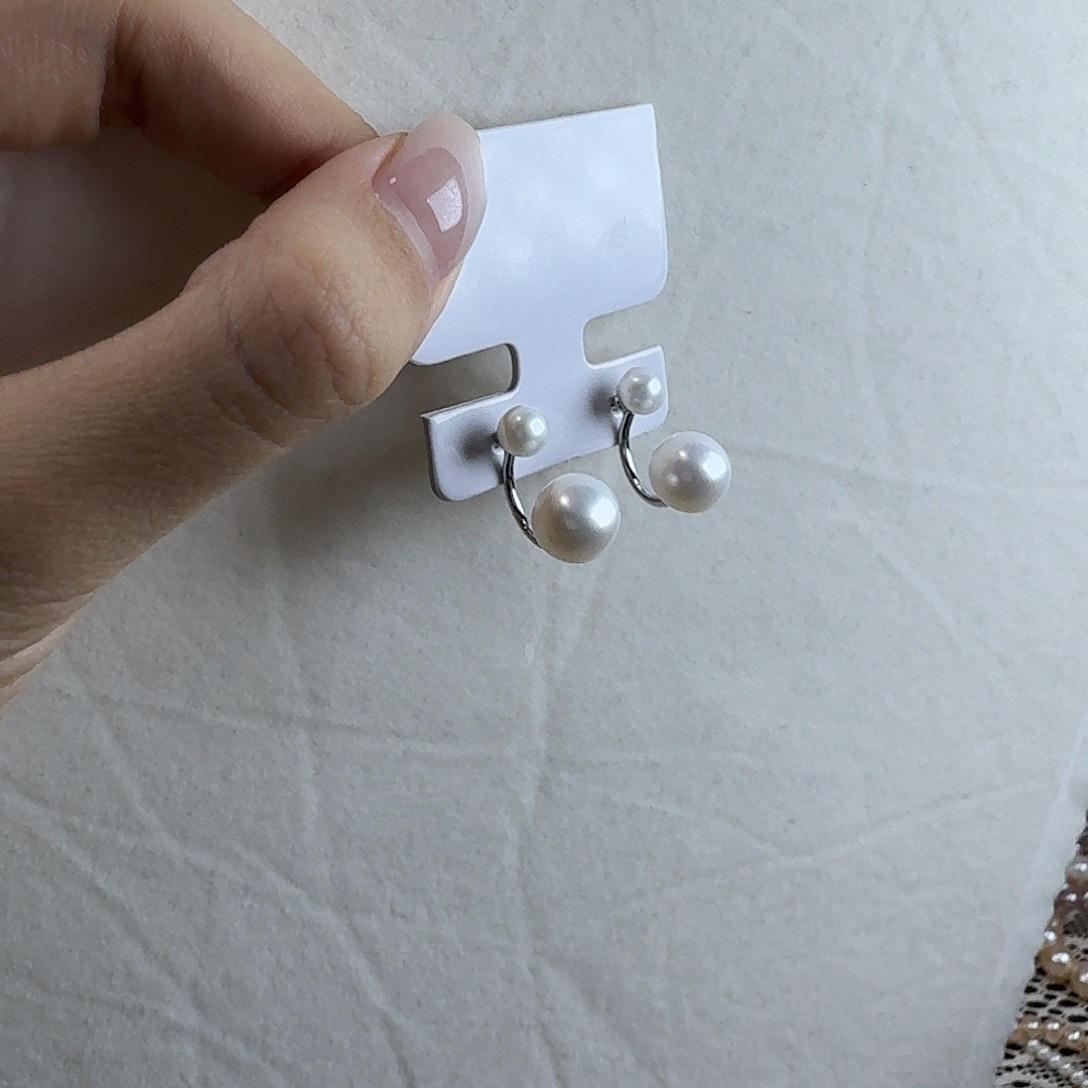 淡水珍珠未镶嵌耳钉