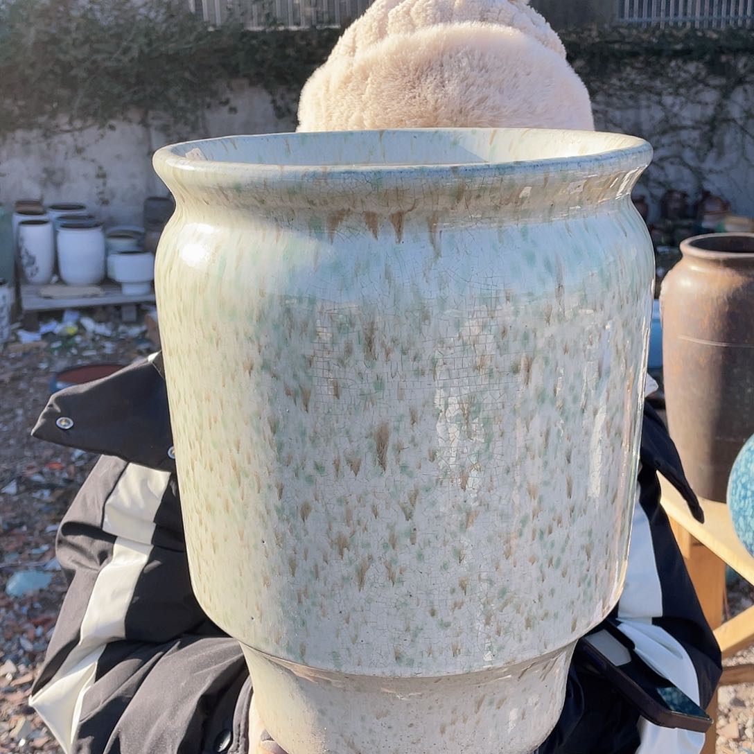 红陶王嫂花盆0127-114