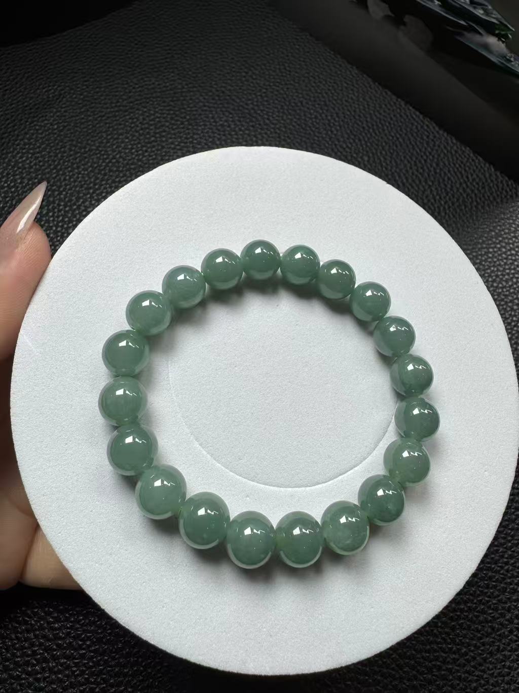 天然缅甸A货翡翠手串