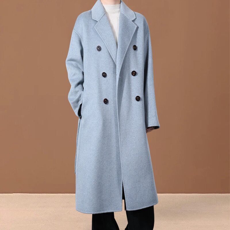 【可可轻奢】 |阿拉善之约 天蓝色羊绒绝美 鹅黄色巨温柔98202