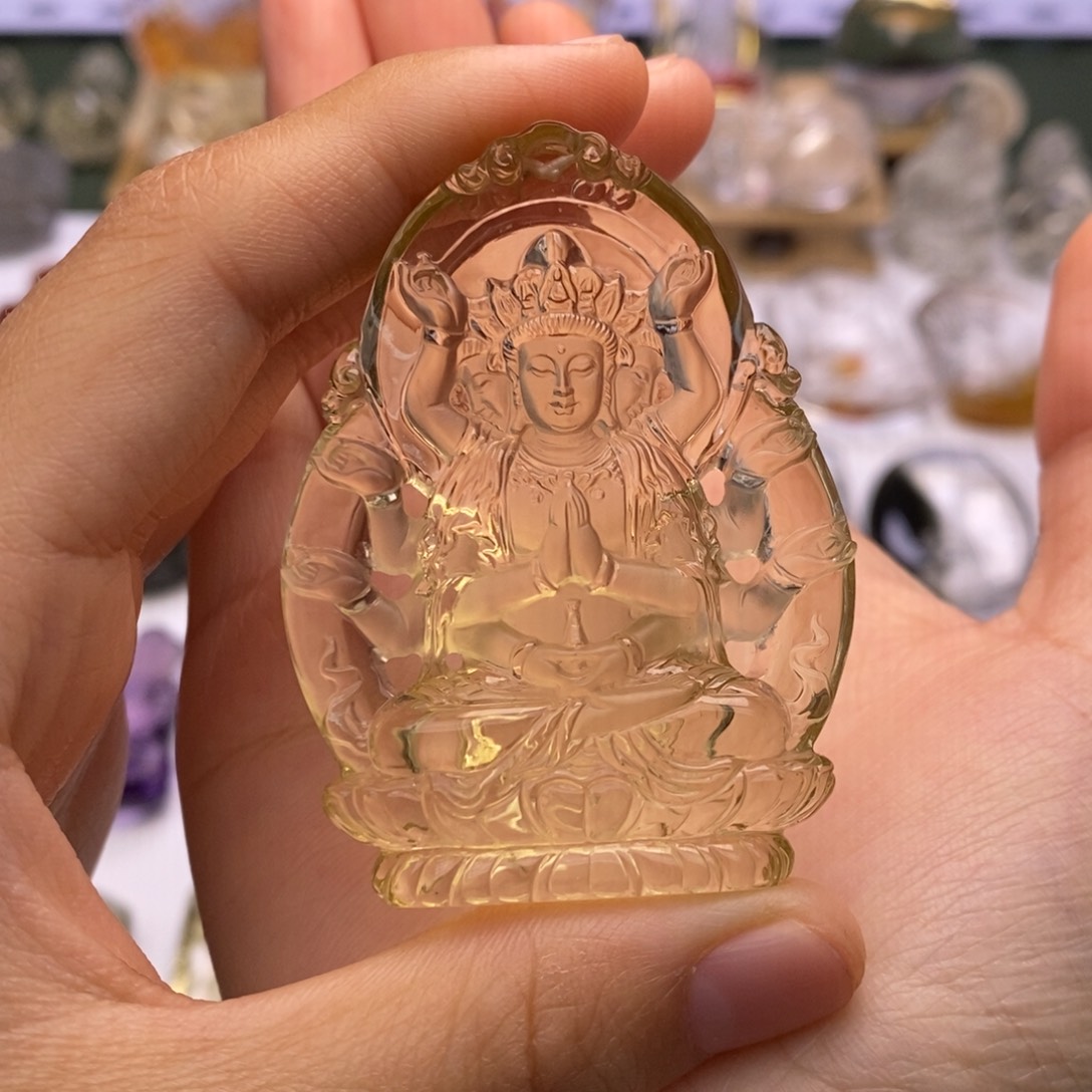 三***见水晶颈饰未镶嵌定制