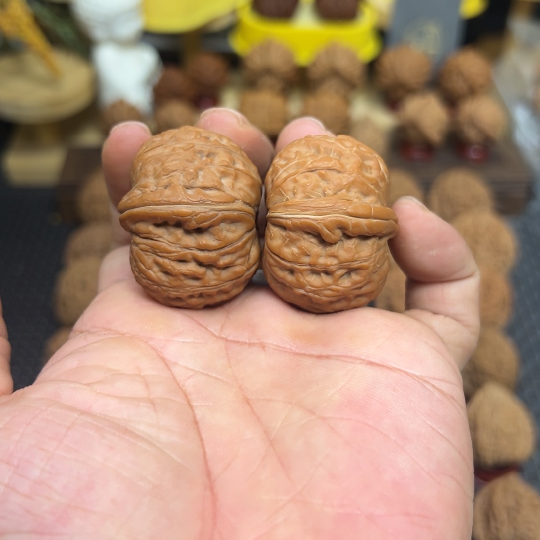 把件文玩核桃小*.全品平谷元宝狮子头41 4101