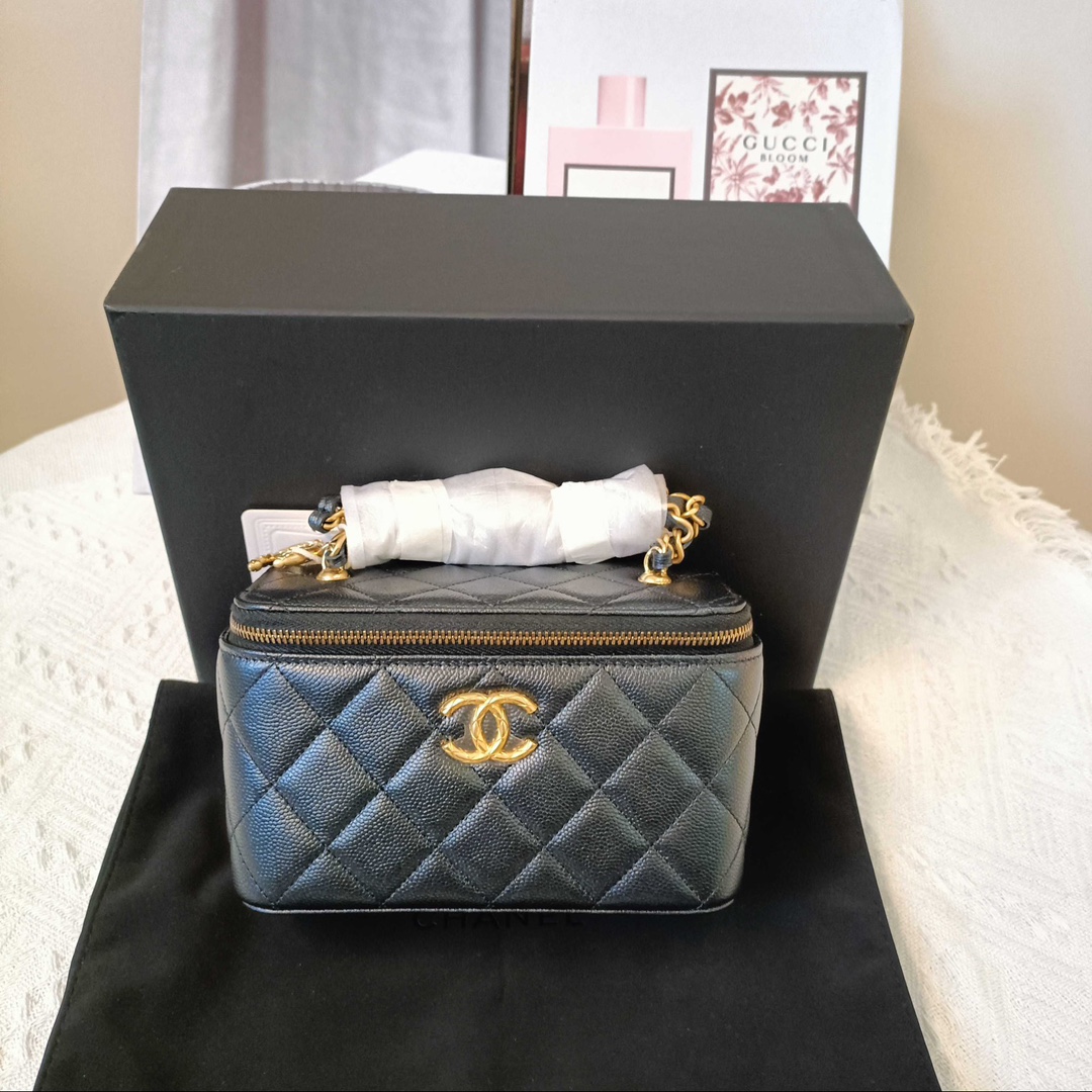 全新未使用 Chanel/香奈儿 24s黑色调节扣长盒子