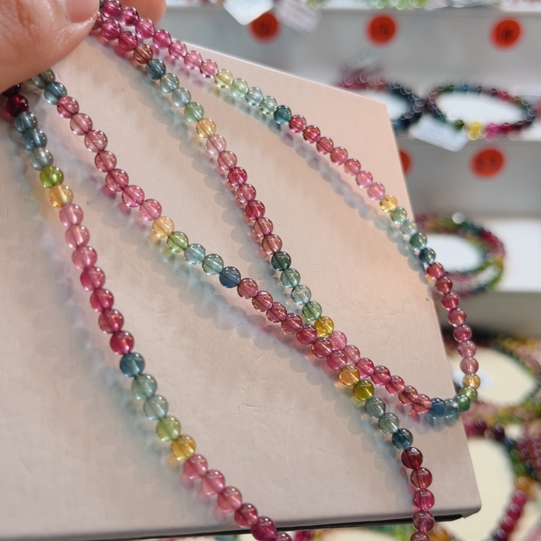 碧玺未镶嵌手链碧玺