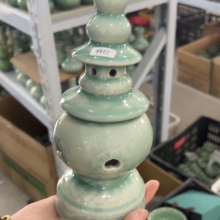 龙泉云间青瓷小米茶器