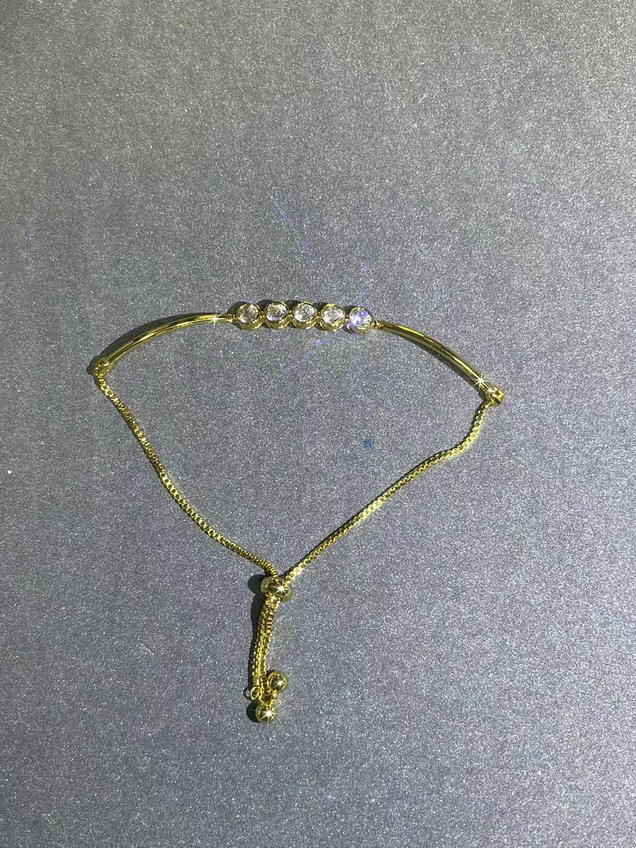 a1778黄色直排气泡手链多样性发货