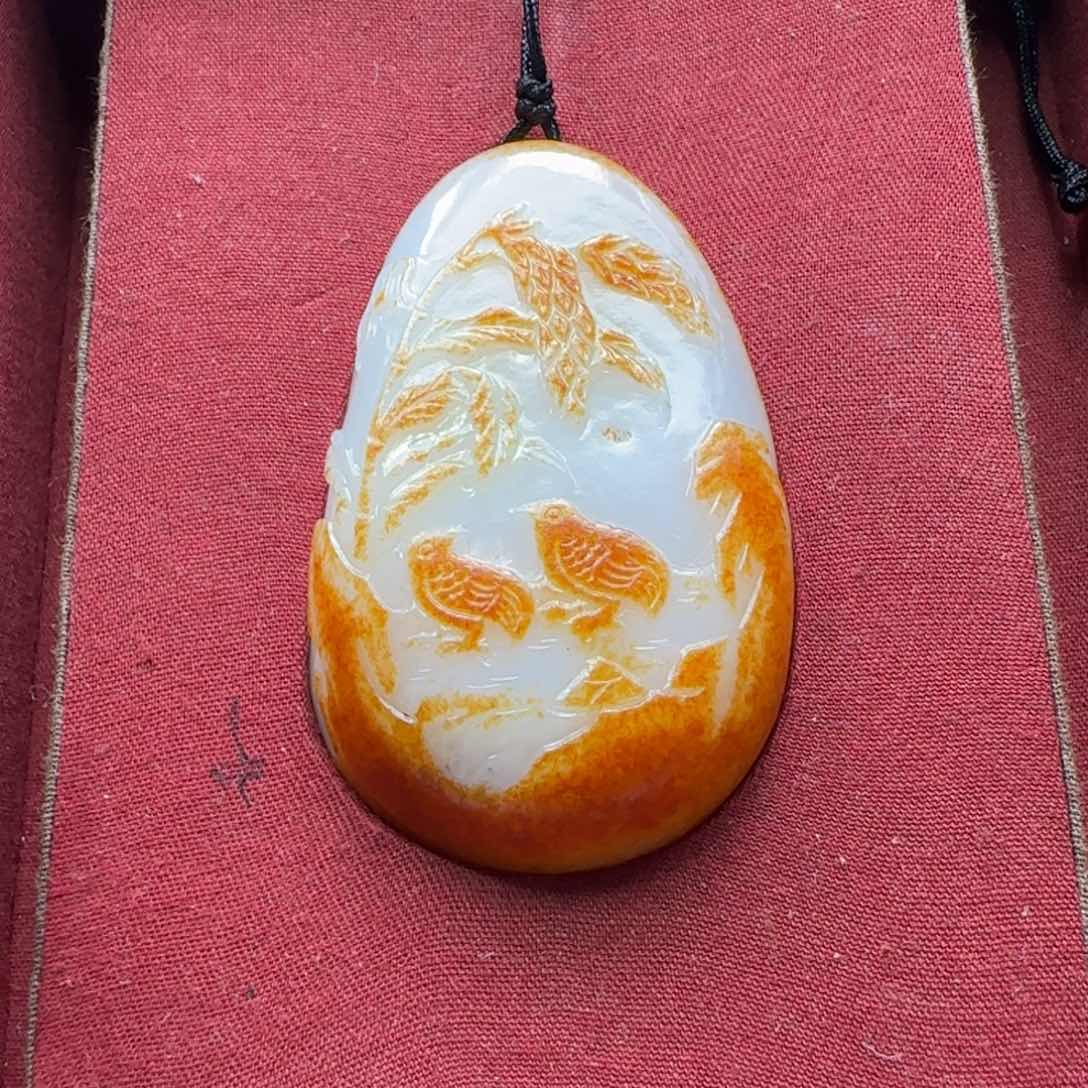 和田玉未镶嵌挂件