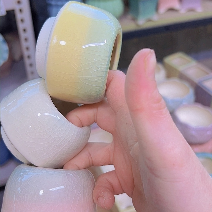 红陶陶瓷花盆当场满12包邮