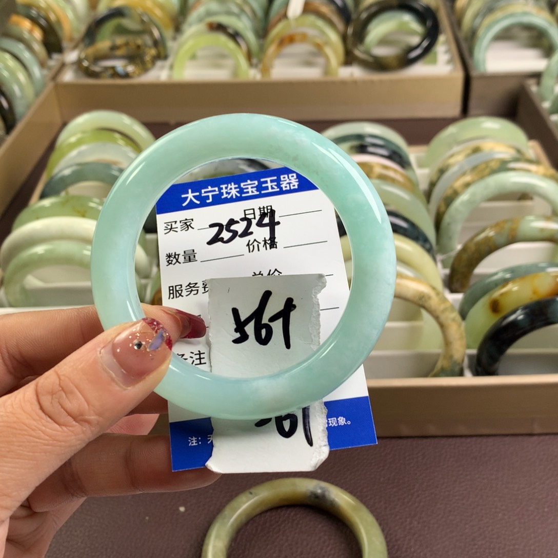 蛇纹石玉手镯未镶嵌?****?2524