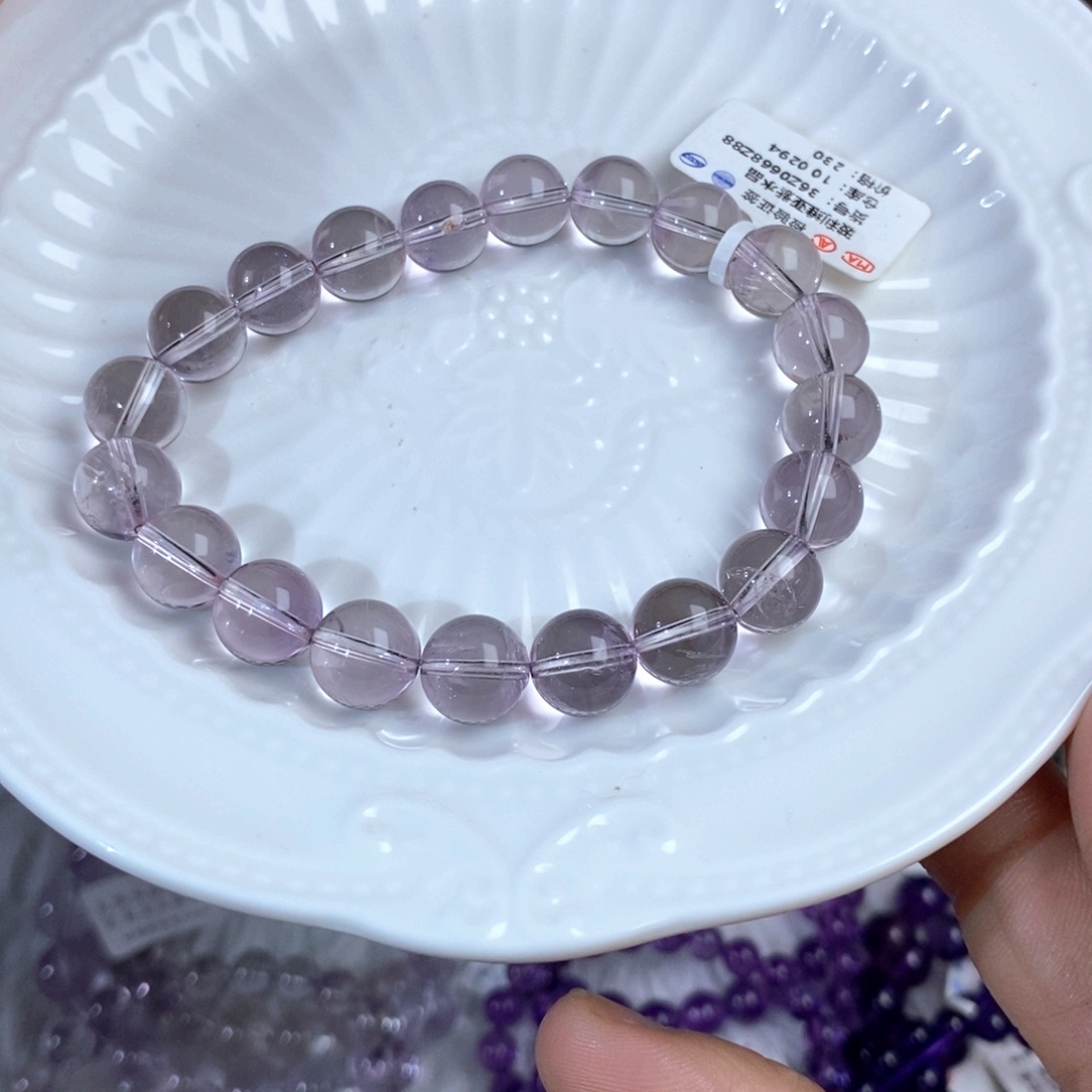 【闪购商品】水晶手链未镶嵌玻利维亚紫水10.2mm