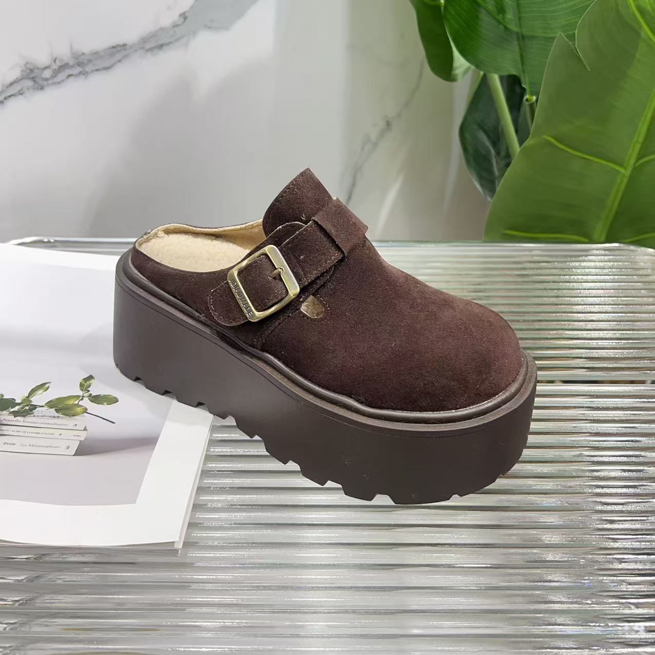 春款法式拖鞋女新款配裙子仙女风包头透气拖鞋R-25