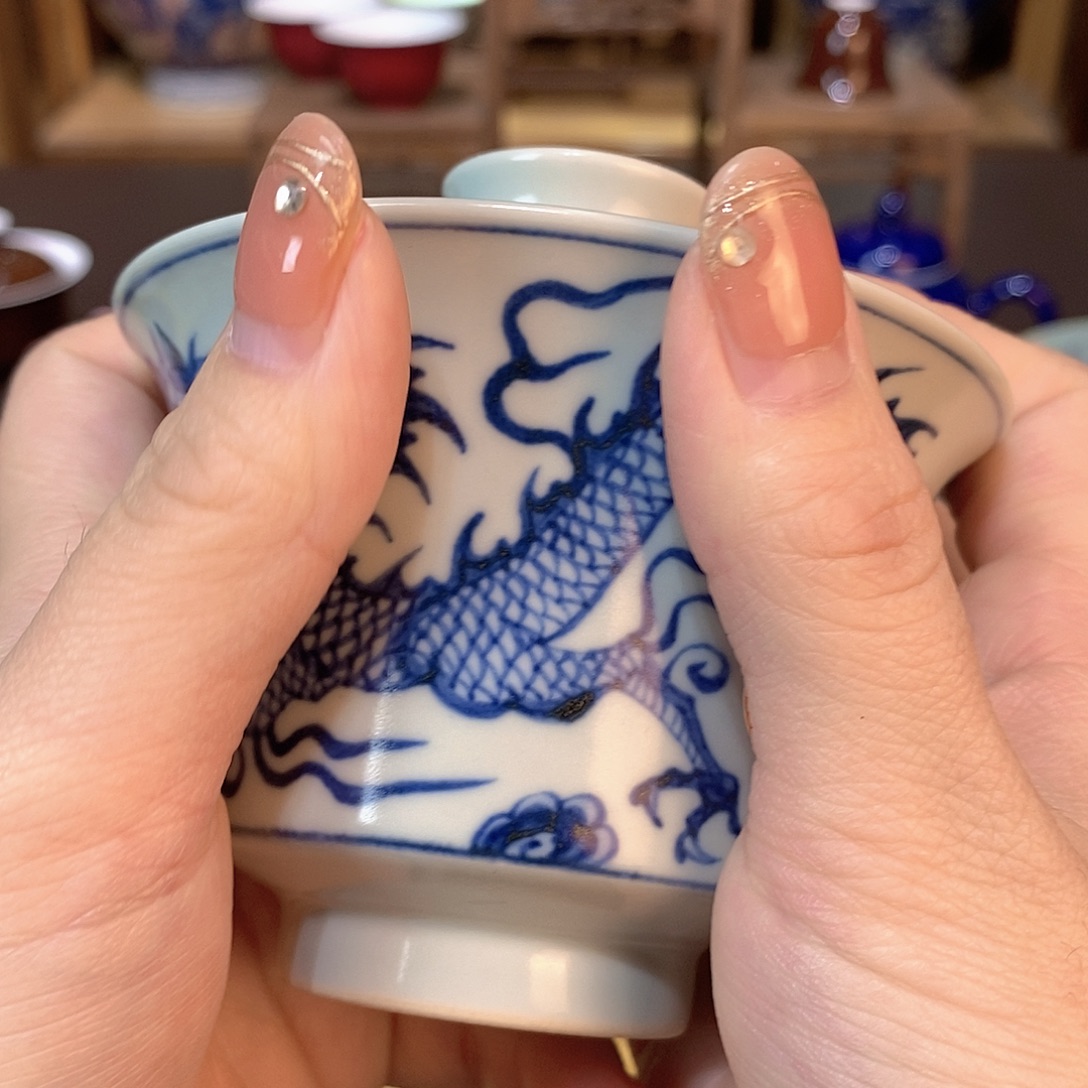 陶瓷茶具手工手绘