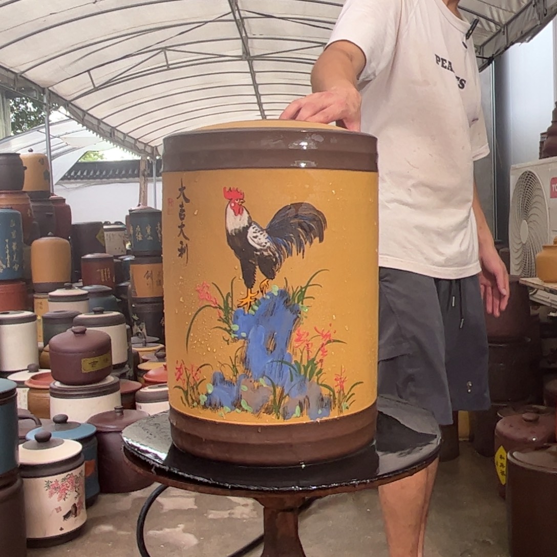 紫砂茶叶罐23 饼茶叶罐