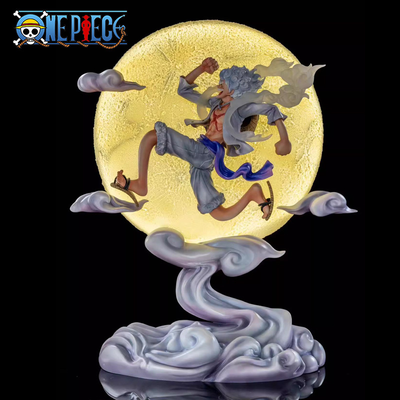 【现货】海贼王 GK 尼卡路飞  奔月路飞形态月亮场景可发光模型