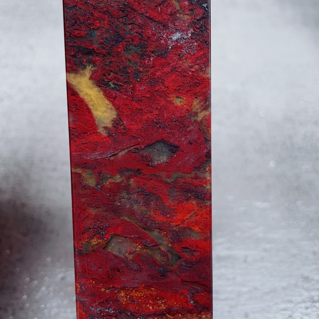 玉桂林鸡血玉印章镇尺5