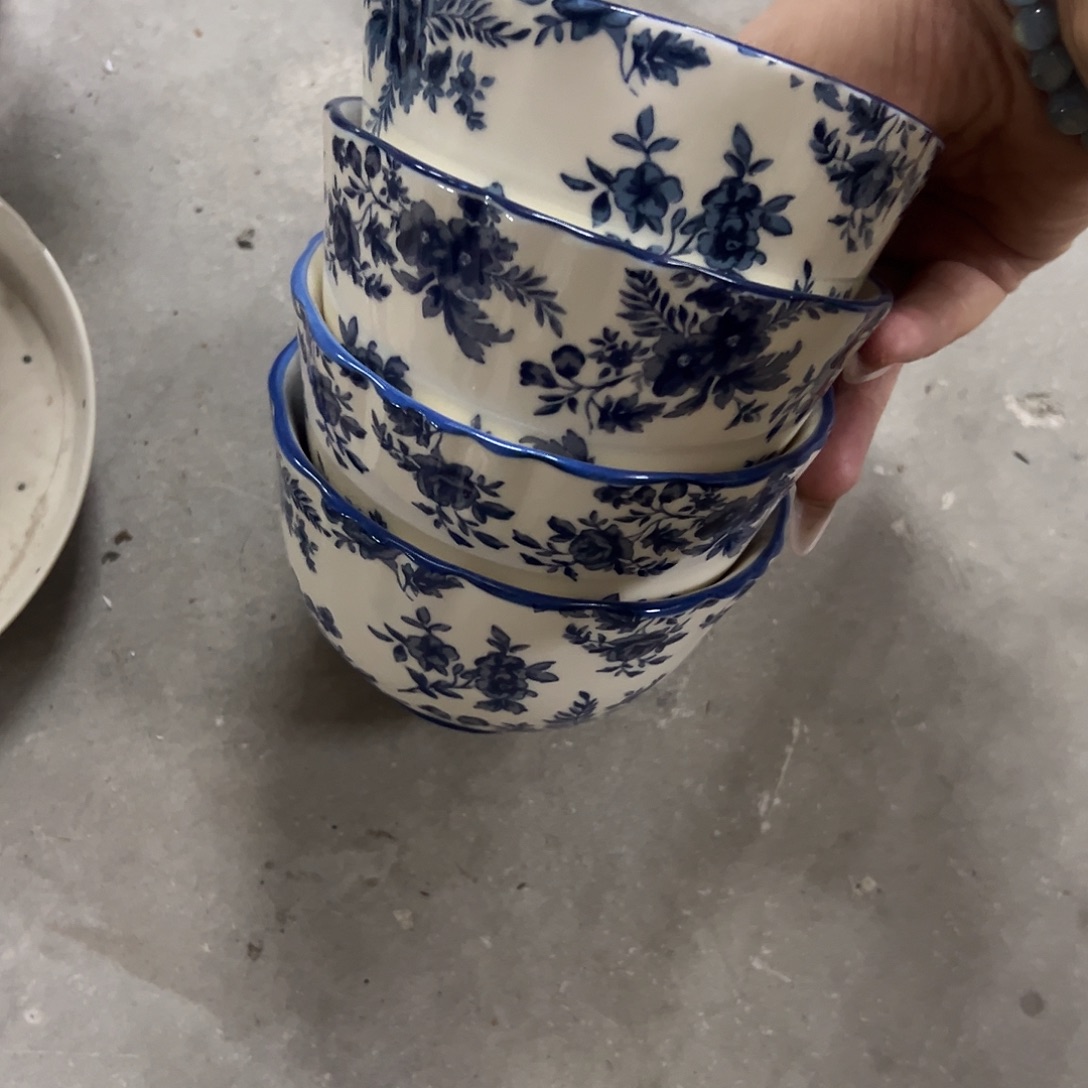 陶微瑕青花碗四个