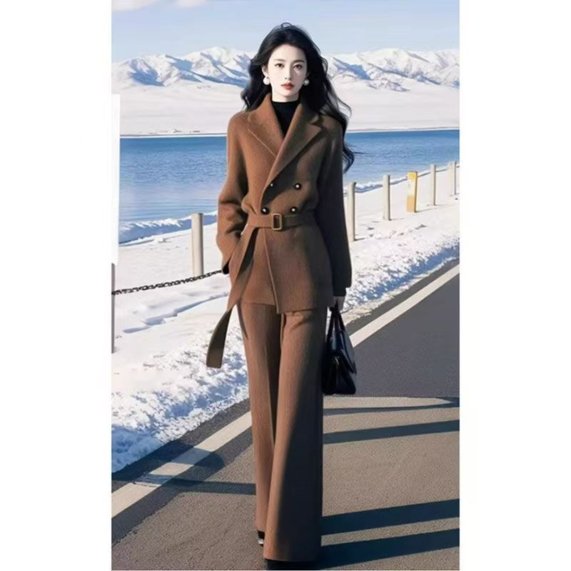 高端时尚洋气减龄针织套装女秋冬季穿搭一整套高级感气质2025新款