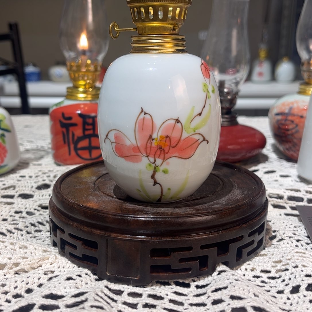 摆件景德镇陶瓷香薰灯