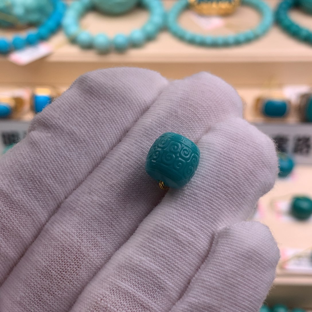 未镶嵌绿松石珠宝奇石10.5