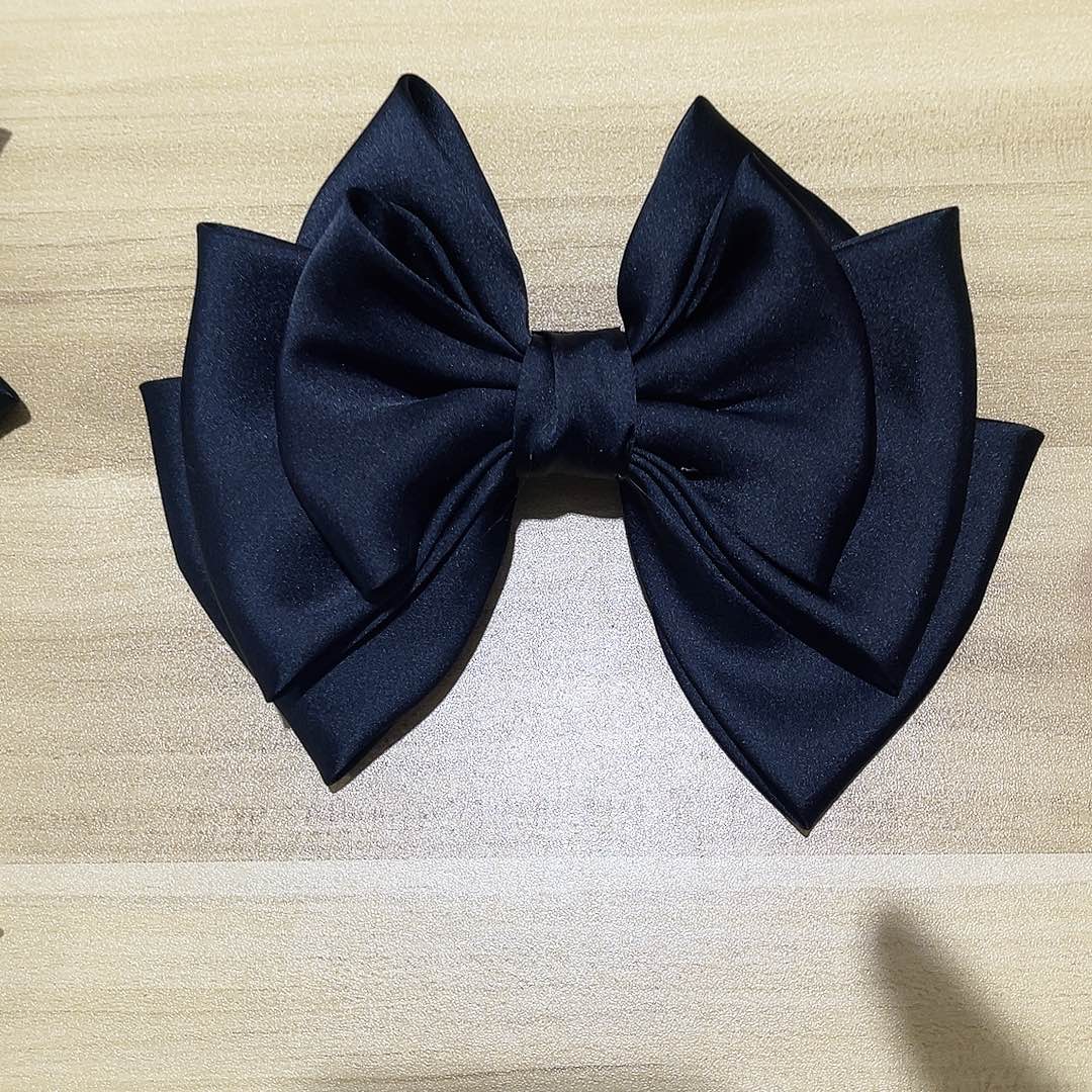 皮质铁合金蝴蝶结发夹