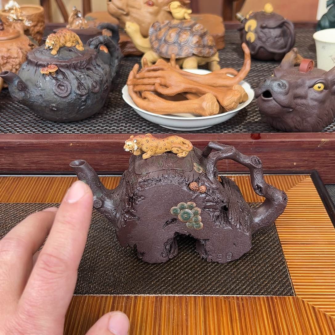 紫砂茶杯执****.豹子的小尾巴也是可爱到